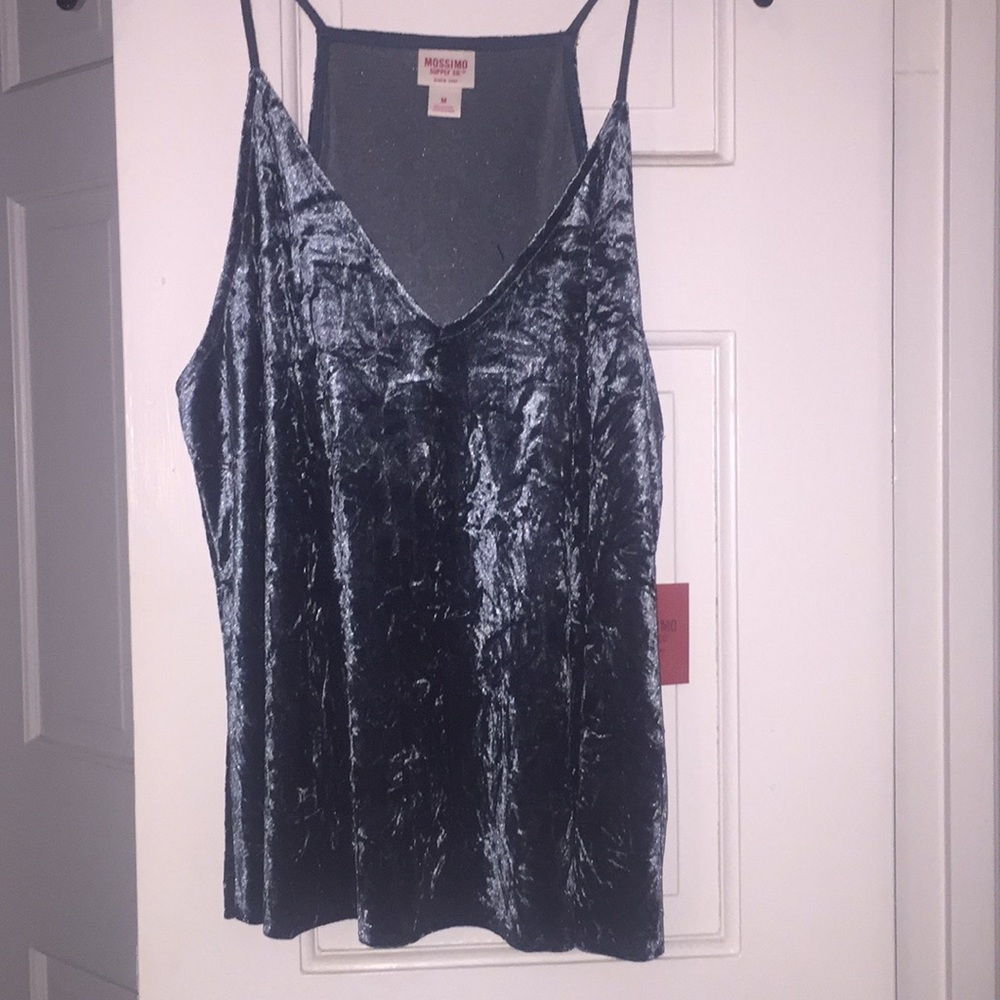 Emerald velvet tank